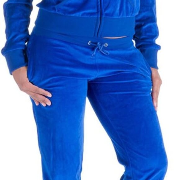 Comfortable 2-Piece Royal Blue Tracksuit for Women - Hoodie and Sweatpants - Picture 1 of 5